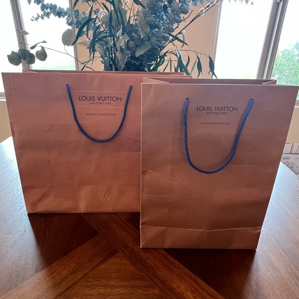 Louis Vuitton set of 2 shopping bags